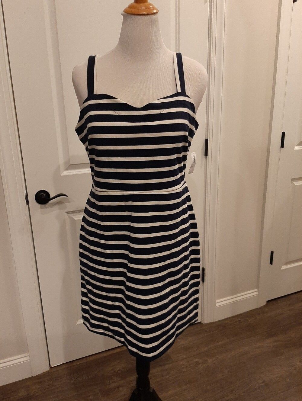 Old Navy Navy & White Striped Dress XL NWT